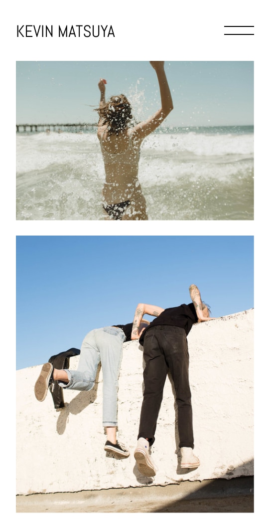 Mobile version of the Matsuya.