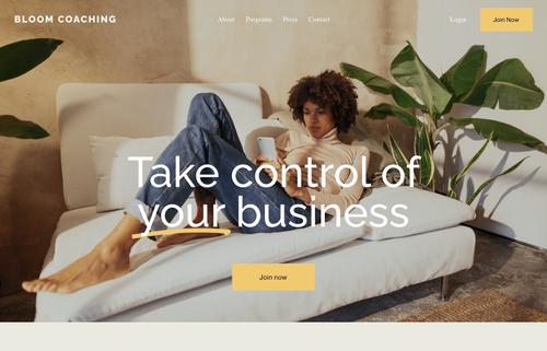 A pre-built Squarespace website template has been customized to create a cleaning business website.