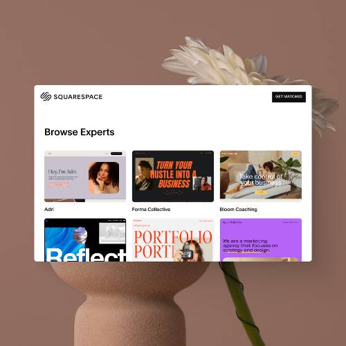 A screenshot displaying a list of Squarespace Experts 