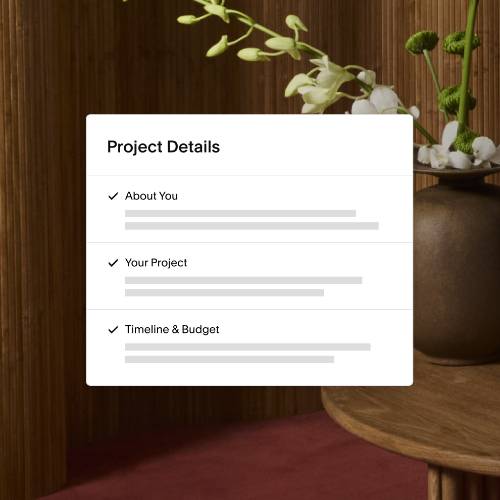 A screenshot displaying a form for submitting a brief to a Squarespace Expert
