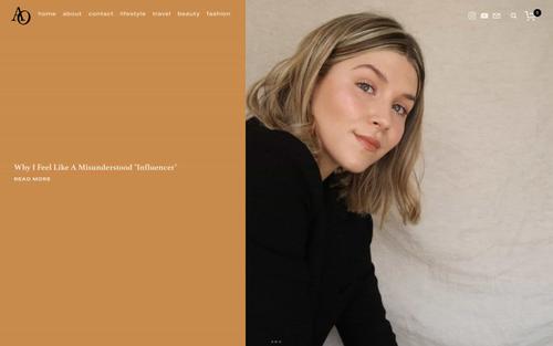 A Squarespace site screenshot of ashowens.com