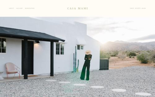 A Squarespace site screenshot of casamami.co