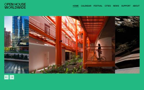 Ein Screenshot einer Squarespace-Website von openhouseworldwide.org