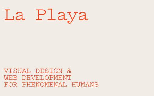 Ein Screenshot einer Squarespace-Website von laplaya.studio