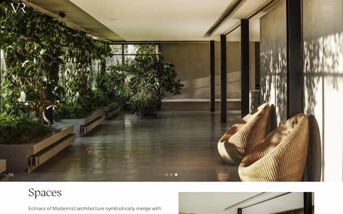 Ein Screenshot einer Squarespace-Website von villarondinelli.com