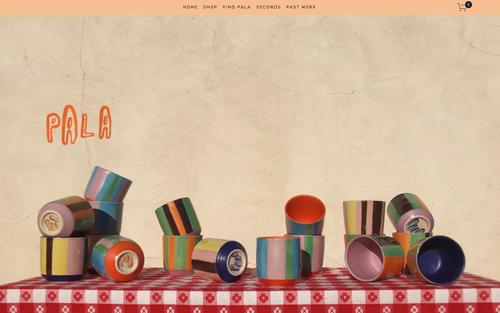 A Squarespace site screenshot of palaceramics.com