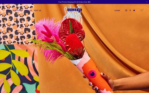 A Squarespace site screenshot of unwrp.com