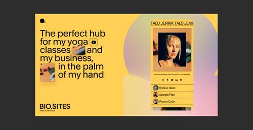 L'hub perfetto per le mie lezioni di yoga e per il mio business, in palmo di mano.