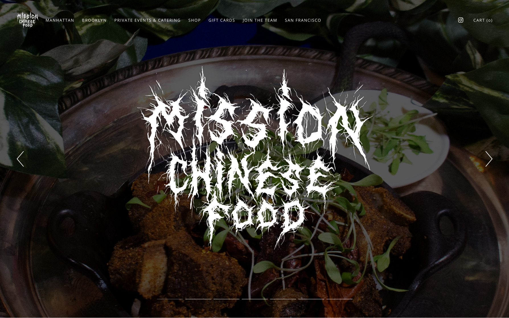 Mission Chinese Food homepage