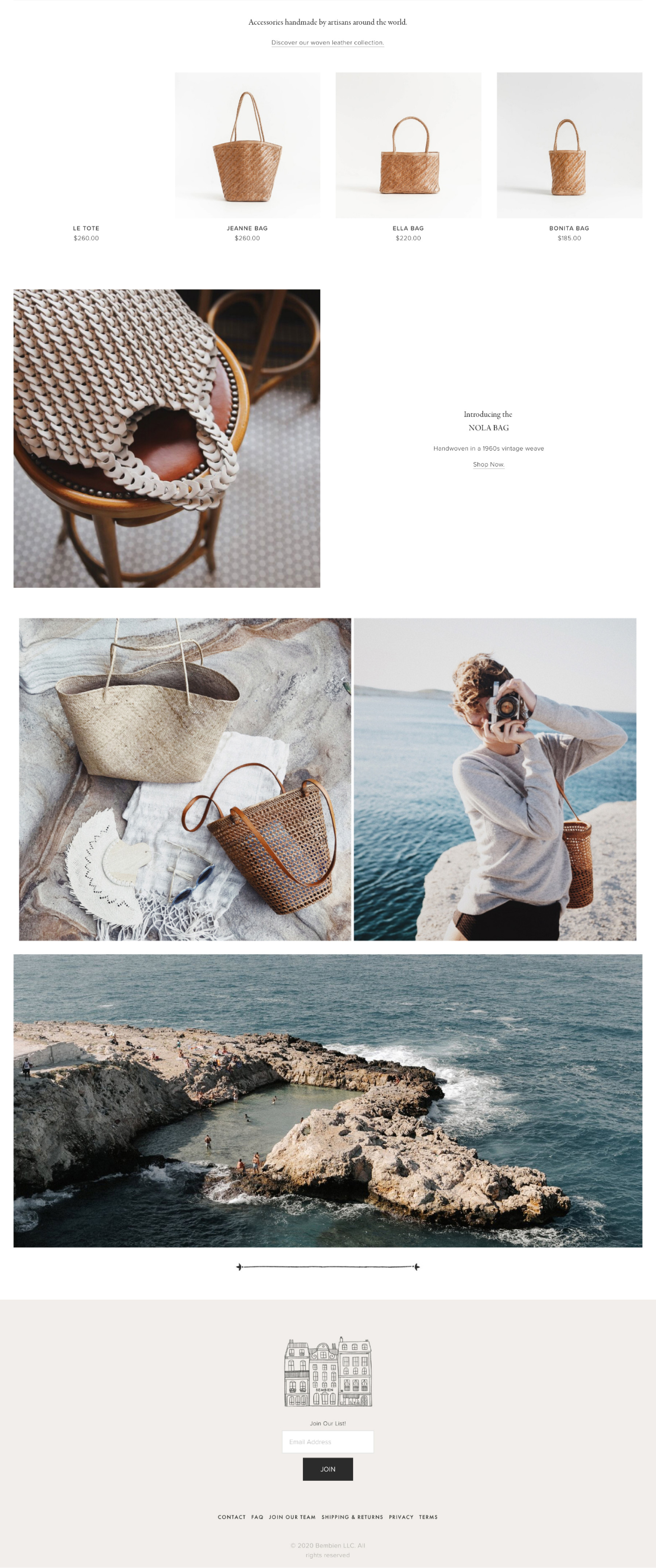 Bembien site scrolling