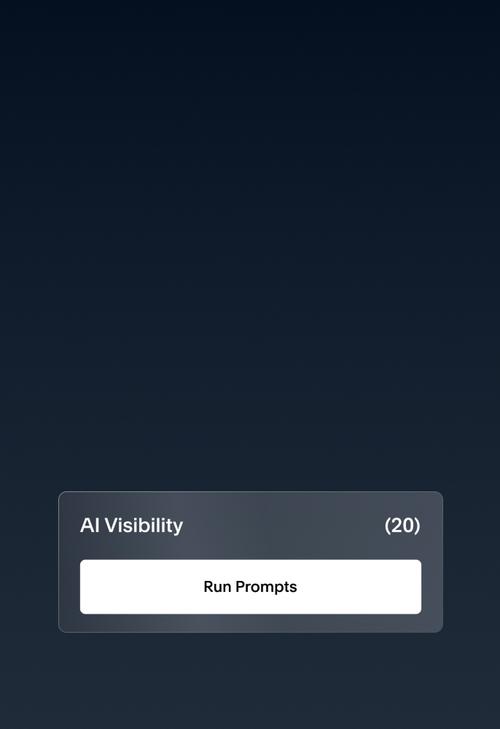 UI showing CTA titled Run Prompts.