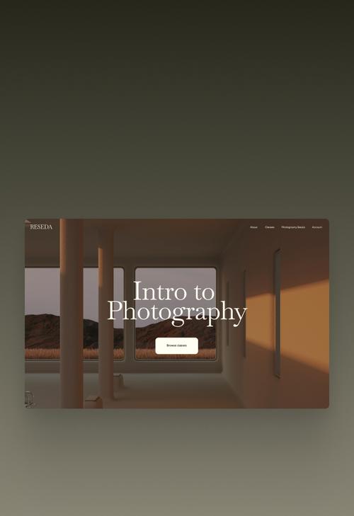 Un site web de photographie conçu par des professionnels est exempt de publicités ou de branding avec n’importe quel forfait pour site web Squarespace.