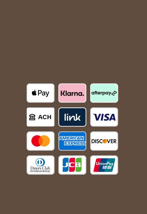 Various logos of financial institutions highlighting the breadth of payment methods available through Squarespace.