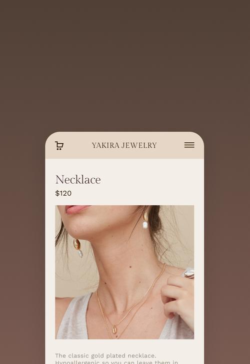 Un template de site web Squarespace pour une boutique en ligne, s'adaptant aux versions mobiles tout en conservant un design et une disposition esthétique.