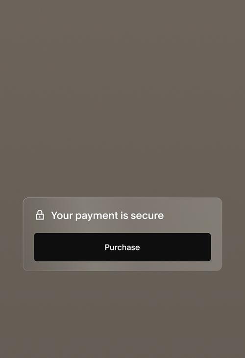 Checkout button with message, "Your payment is secure"