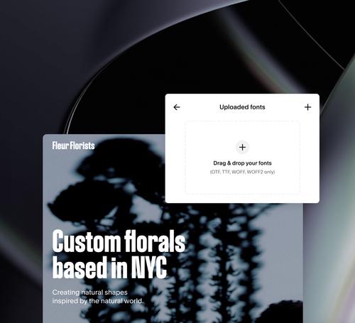 Página web con la IU del cargador de fuentes arriba