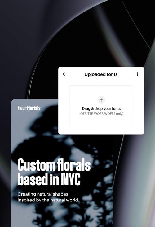 Página web con la IU del cargador de fuentes arriba
