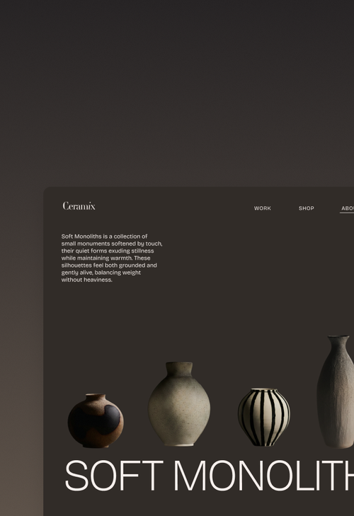 Squarespace’s creative motion design tools.