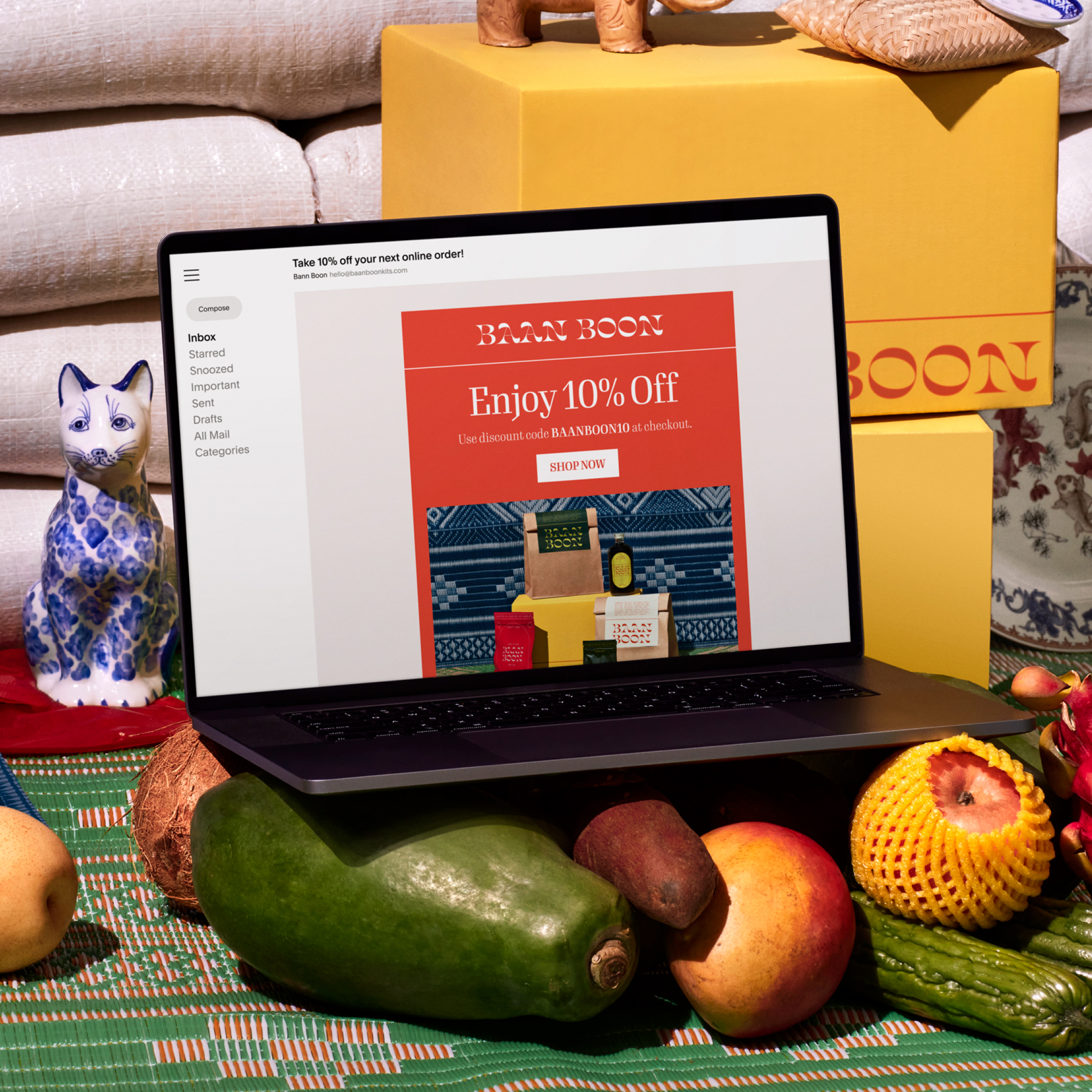 Example of an email campaign