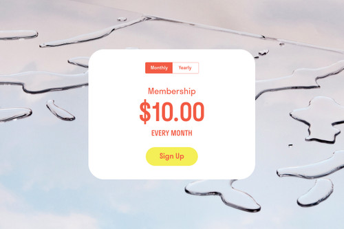 Example of a membership pricing block