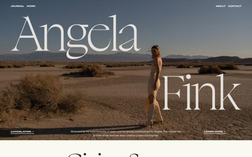 angelafink.com homepage