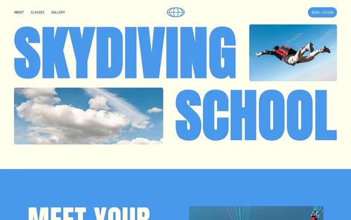 Fallschirmsprung-Schule