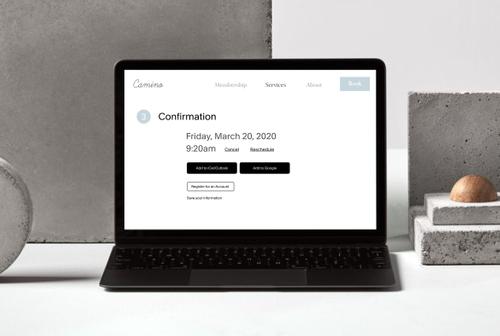 Foto: Squarespace Scheduling-Benutzeroberfläche