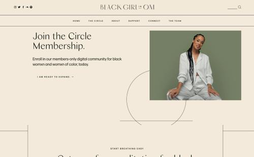 Sitio web de Black Girl in Om