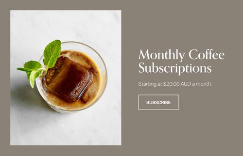 Subscriptions button example