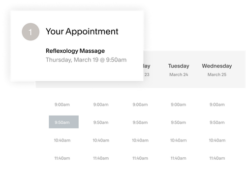 Sample appointments page