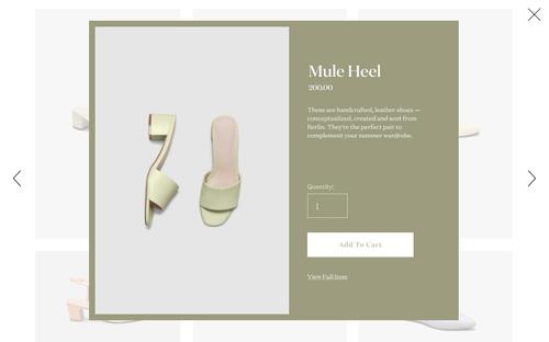 Site selling mule heel