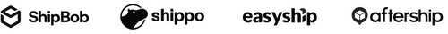 Logotipos das extensões de envio
